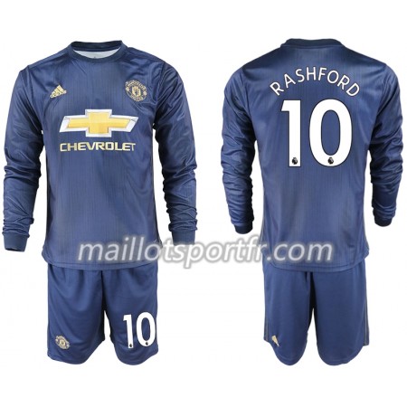 Maillot de Foot Manchester United RASHFORD 10 Enfant Troisieme 2018/19 ML
